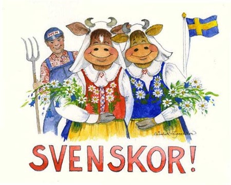 Vykort Svenskor