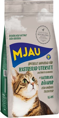 Mjau kastrerad utekatt 8,5 kg